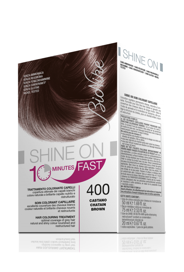 Bionike SHINE ON FAST  BROWN 400  Hair Colouring Treatment