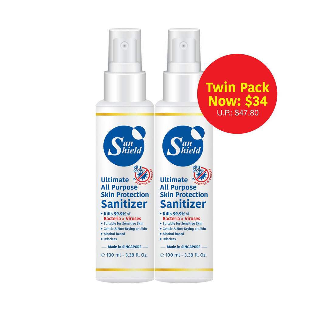 San Shield Ultimate All Purpose Skin Protection Sanitizer Twin Pack